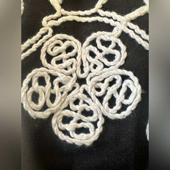 Strut & Bolt Black Embroidered Flutter Sleeve Dress - Picture 11 of 12